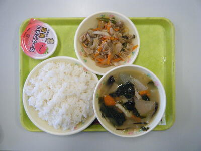 今日の給食です