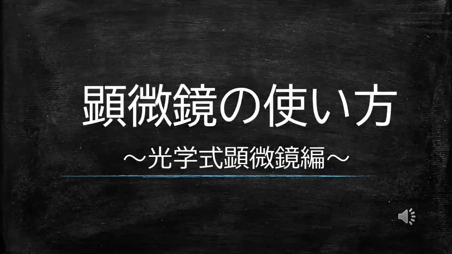 顕微鏡の使い方