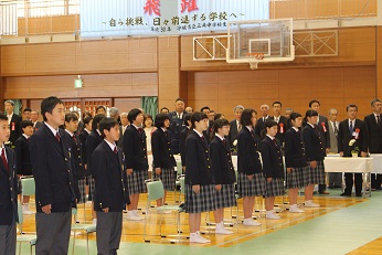 入学式のようす 入学式のようす