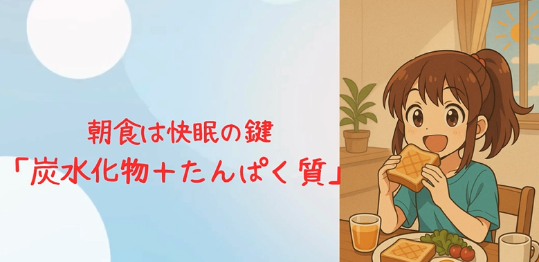 睡眠と朝ご飯