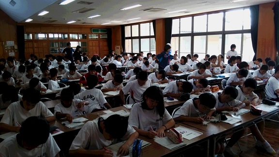 残暑見舞い書き