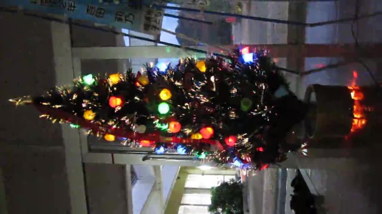 クリスマスツリー点灯