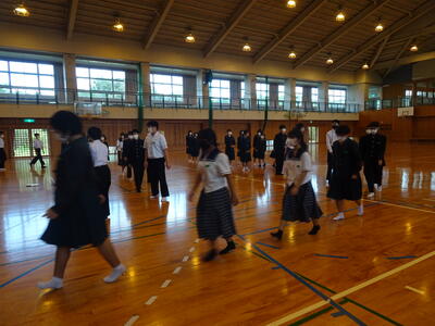 ステージへの昇り方を確認