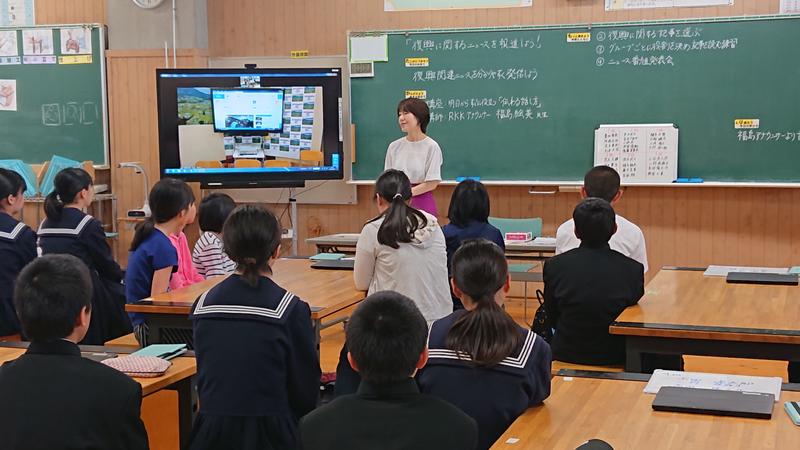 校長室から 高森町立高森中学校