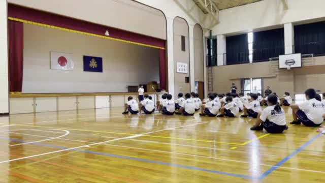 県中体連推戴式（空手道）