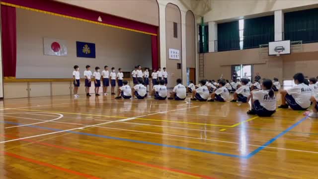 県中体連推戴式（男子バレーボール）