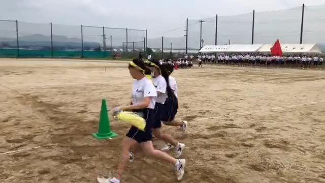 台風の目？予行から