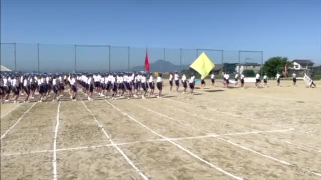 体育祭予行入場行進