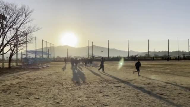 校内駅伝大会朝練2