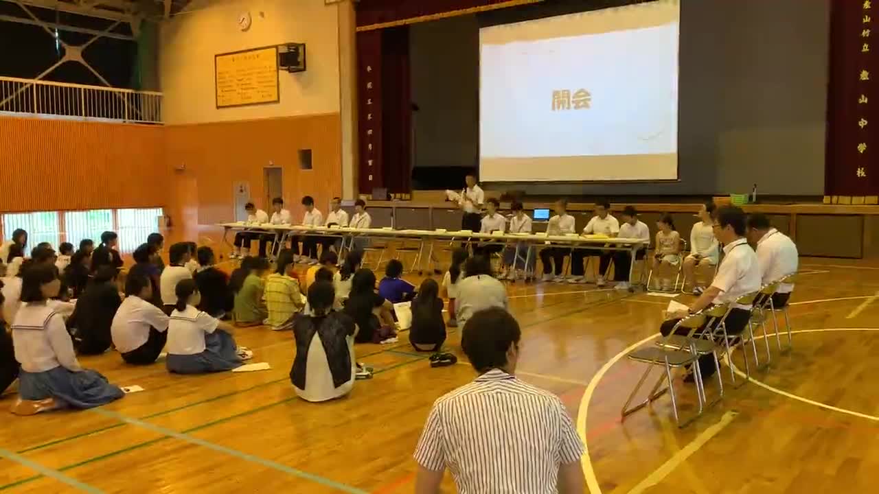 令和元年度 生徒総会での生徒会長あいさつ