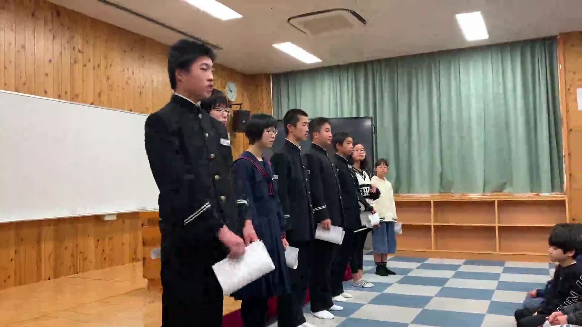 令和元年度　生徒会長　退任の挨拶